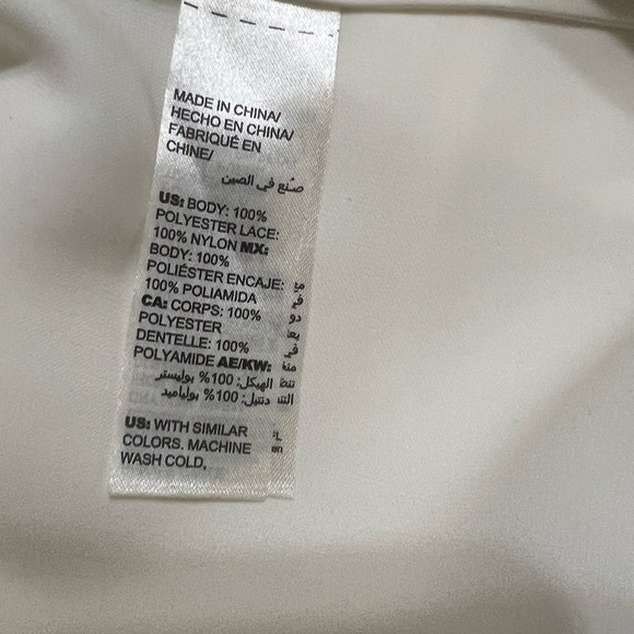 Chico's Cream and Black Bishop Sleeve Blouse - Picture 6 of 6